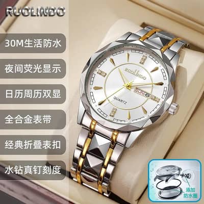 Mens imported watch with celender New model steel band watch