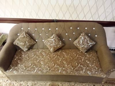 SOFA SET + DEWAN + CHAIRS + Mini Round Table