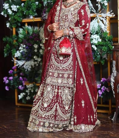 Barat Lahnga handmade Adda work