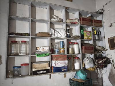 Grocery/Kiryana Shop Wooden Racks, Shelves & Counter for Sale