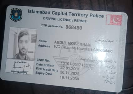 Driver Available for Isb, Rwp, Abbottabad & Mansehra