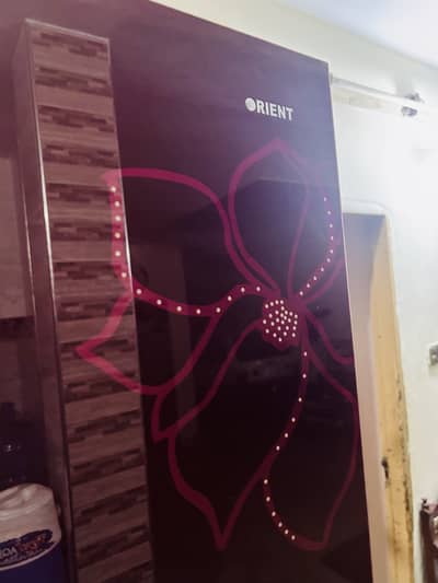 orient fridge full size glass body mehroon clr