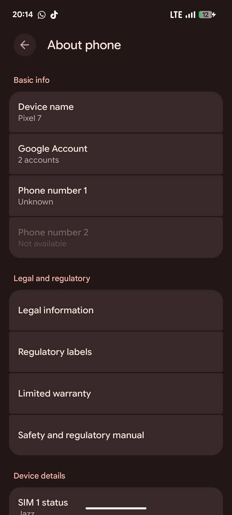 Google Pixel 7 0
