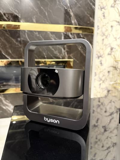Byson Smart Mini Projector 4K HDR with Android 13, 5G WiFi, 360° view
