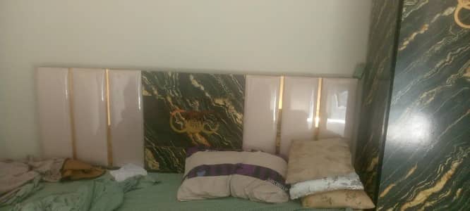 king size bed with Milty mattress and 2 door cupboard