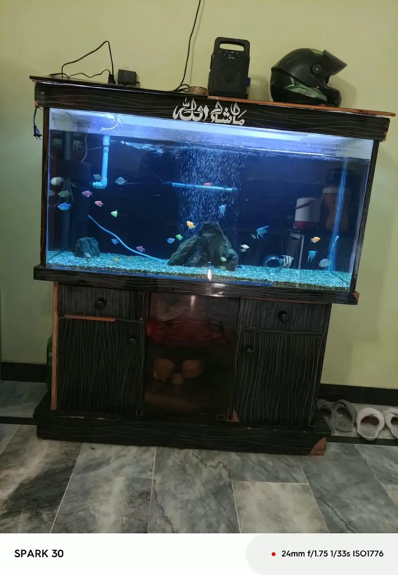 VIP LUXURY Aquarium Fish Tank with Stylish Wooden Cabinet — photo 2