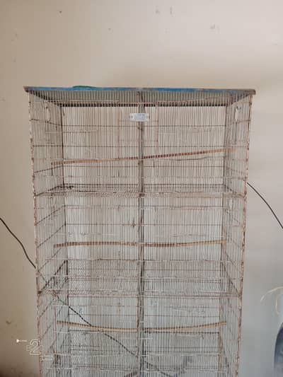 8 portion breeding birds cage with boxes