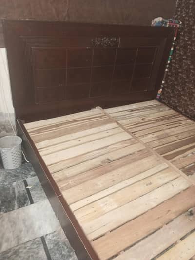 Double bed+2 side table+dressing with mirror