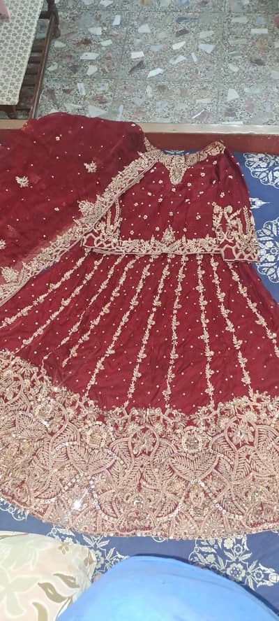 One time Used Handwork Lehnga zero damage