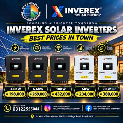 Inverex Solar Hybrid Inverters | 3.6KW to 10KW | Best Prices