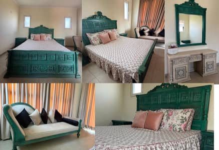 Master Bedroom Set with Mattress, Side tables, Vanity and deevan.
