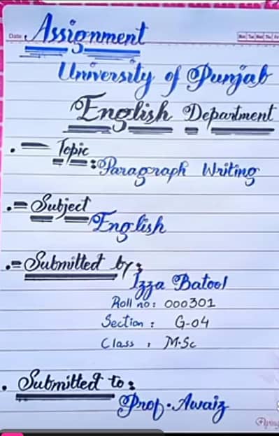 assignment writing