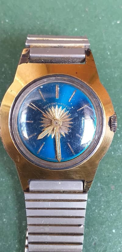 west end 30 micron gold plated women watch