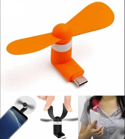 Mobile Fan Orange