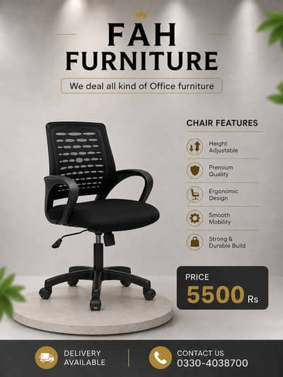 Computer Chairs, office chairs, visitor chair, Executive chairs.