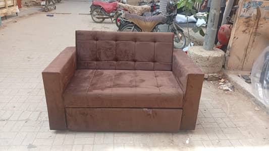 brand new sofa cum bed + double bed available for sale