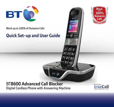 British Telecom Premium Digital Cordless Phone. Cond: 10/10