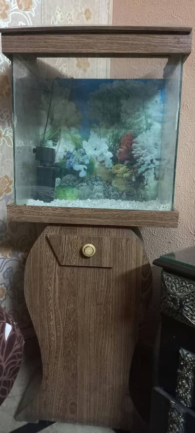 Aquarium fish tank 17×17 with all accessories pump plus filter stones