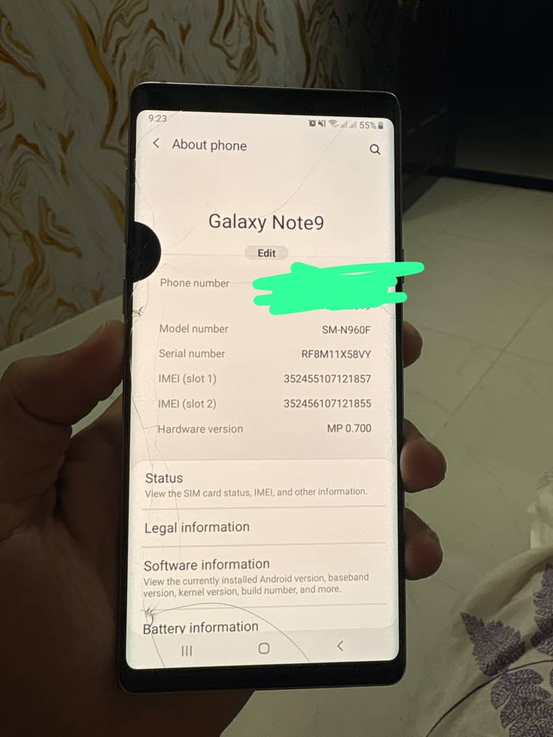Samsung Mobile Note 9 3