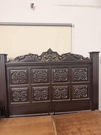 Wooden bed set