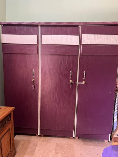 3 single Beds with all children room furniture, almari, study table
