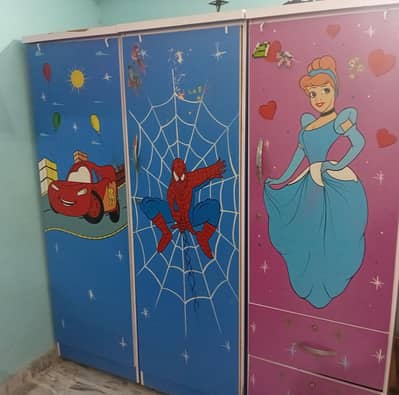 three children's wardrobe
