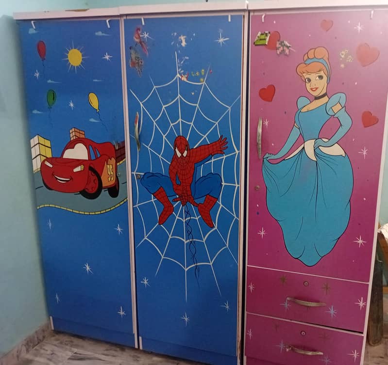three children's wardrobe 3