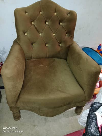 2 one seater sofas valvat colours