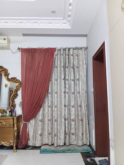 double curtains