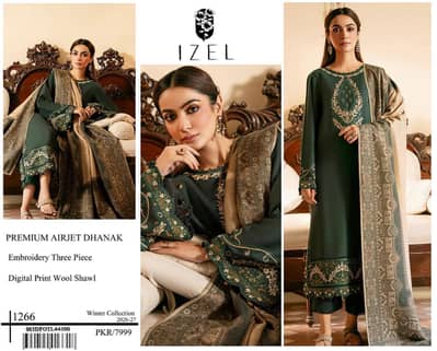 *Premium Airjet Dhanak With Digital Wool Shawl*