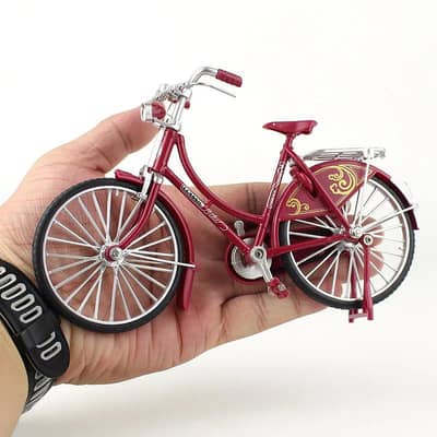 Alloy Model kids Bicycle Stuffed Toy Diecast Metal Gifts Toys for