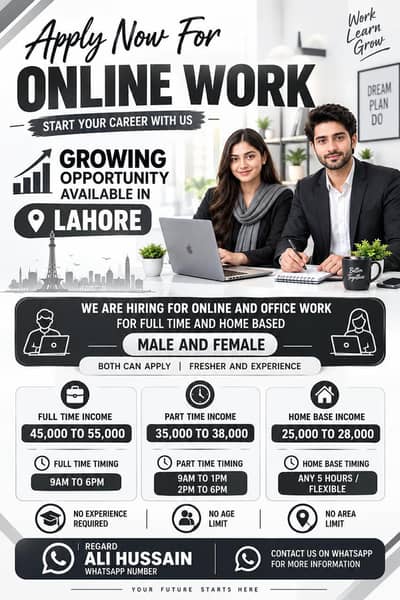 Growing opportunity available in Lahore