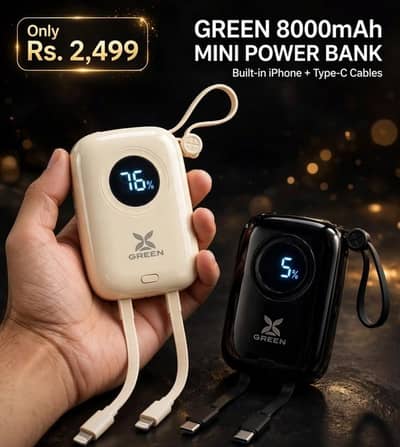X Green power bank 8000 mAh
