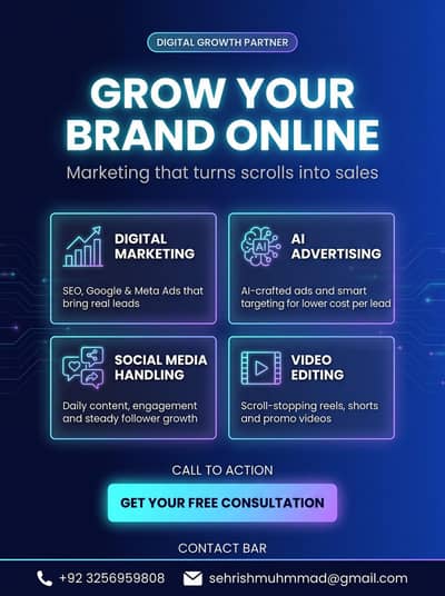 Grow Your Brand Online with AI-Powered Digital Services