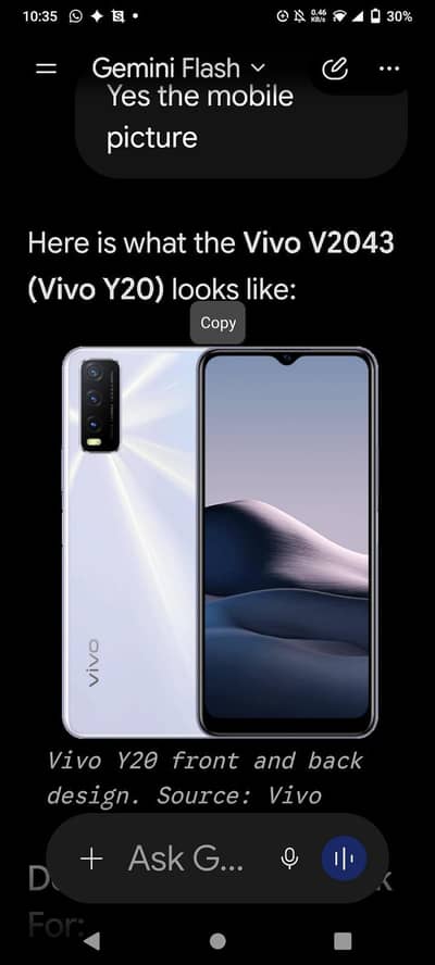 Vivo Y20