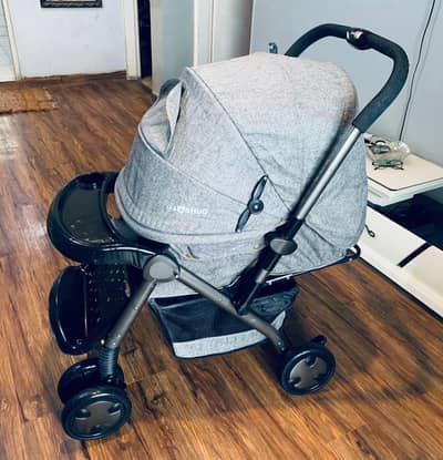 Premium grey imported stars theme stroller