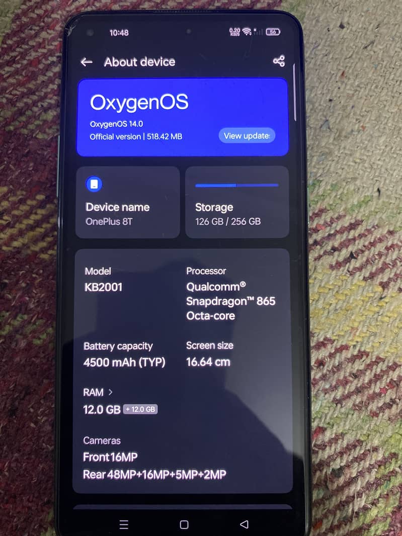 One Plus 8T 4