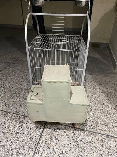 cage for parrots   with breeding  box