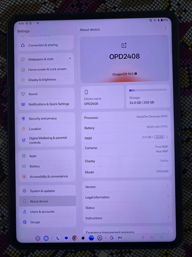 Oneplus Tab 3