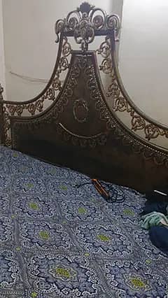 Iron Bed With Mattress in 17 Hazar Available