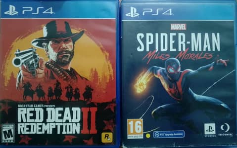RDR 2 and Spiderman miles morales used