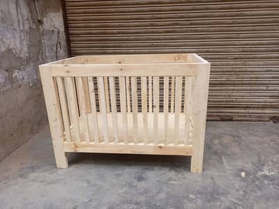 Premium Quality Solid Wood Baby Cot / Wooden Crib (Custom Color)