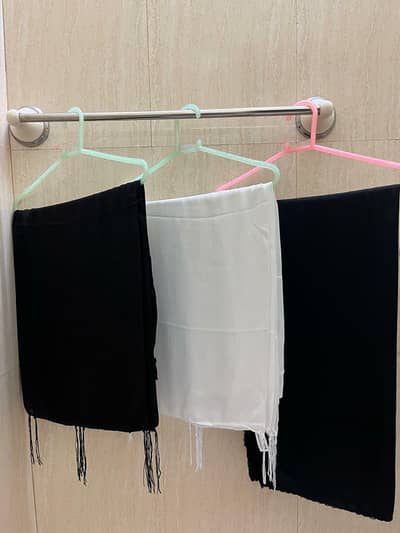 Summer plain stollers black & white | Lawn/Net shawl Whtsap03246205446