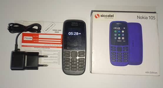 Nokia 105 Good Condition With Box & Charger