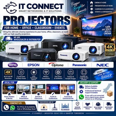 Smart Projector | Office Projector | Wireless LCD | Laser 4K Full HD