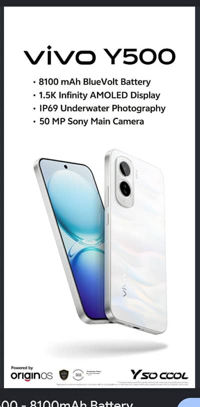 vivo y500 just box open non active