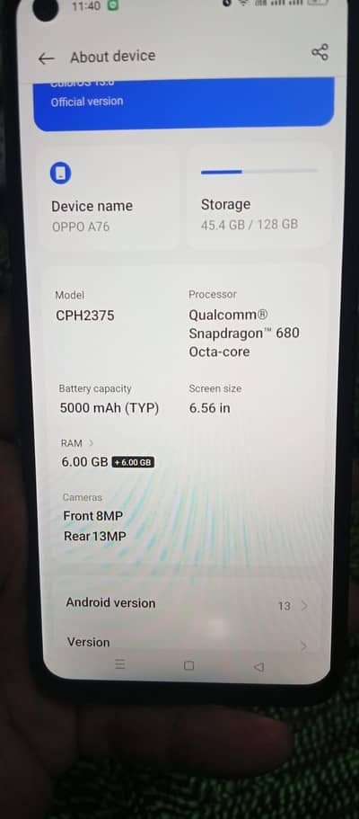 OPPO A76