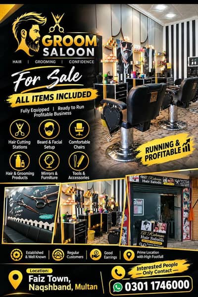 Hair salon for sale Urgent