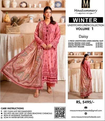 printed linen 3pc