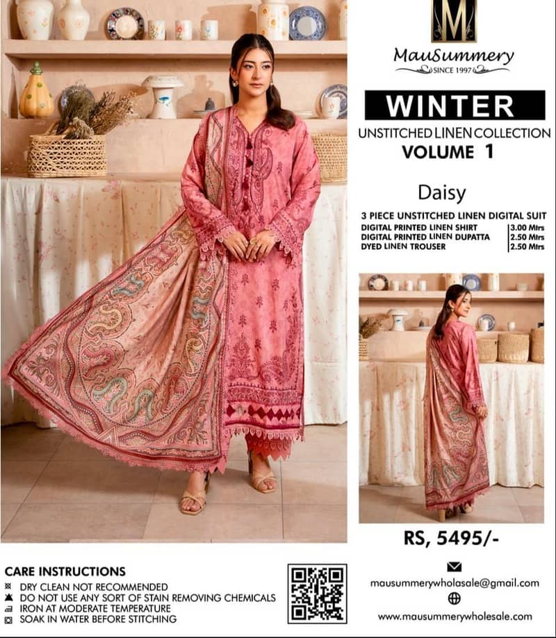 printed linen 3pc 0